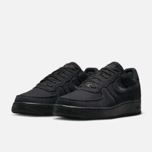 Nike Air Force 1 Low Black Canvas "MULTIPLE SIZE & FAST SHIP"
